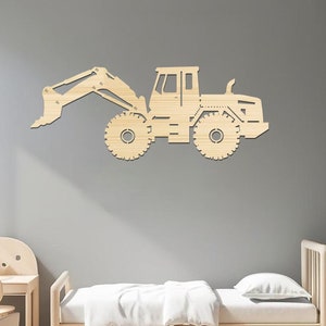 Tractor Wood Wall Art, Heavy Machinery Wall Decor, Construction Equipment,  Dump Truck Excavator Skid Art, Agrimotor Nursery Wall Hangings