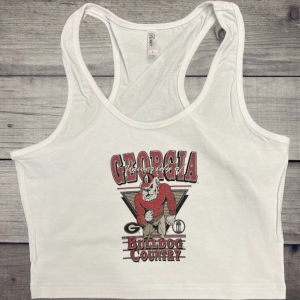 University of Georgia Bull Dog Crop Tank Top