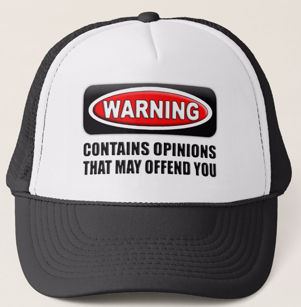 Warning Contains Opinions That May Offend You Trucker Hat Etsy
