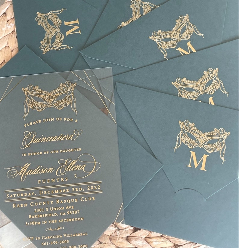 Clear Invitation for Quince Quinceanera Invitations Clear - Etsy