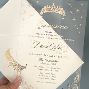 Clear Invitations for Quince Quinceanera Invitations - Etsy