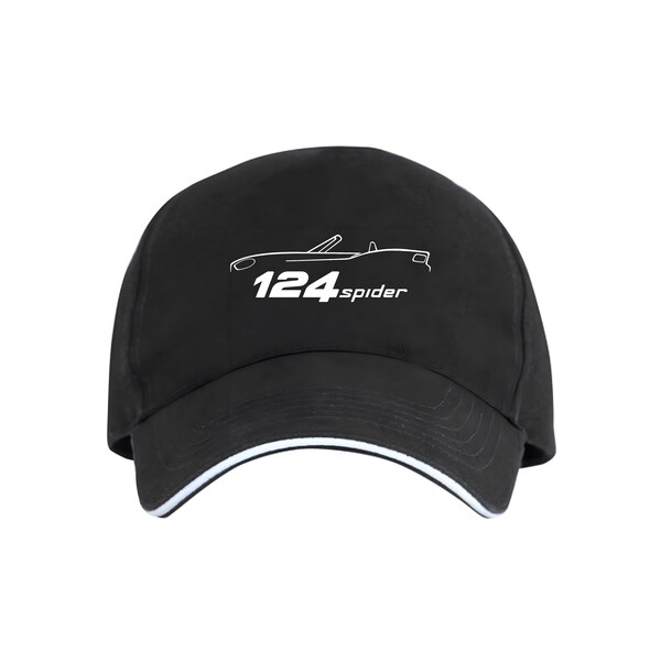 Fiat 124 Spider Unisex Baseball Cap | Light Black Hat | Soft Cotton | Best Gift