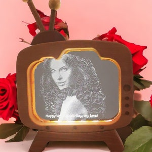 Personalized 3D Night Light Unique Valentine&#39;s Day gift, Personalizable Valentine&#39;s Day Photo Lamp Gift For Him Personalized 3D Night Light