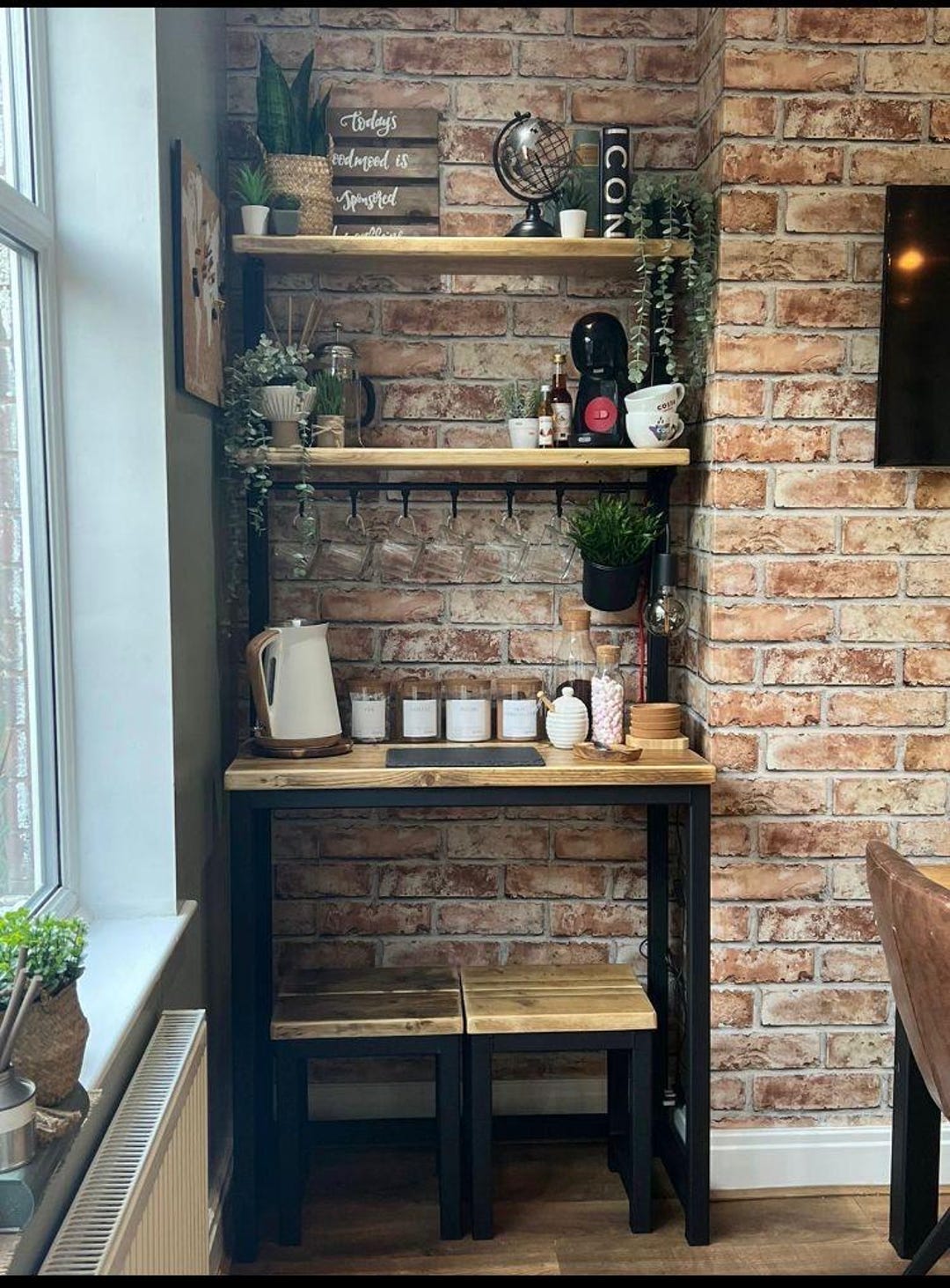 Coffee Bar Shelving Unit