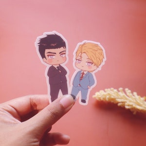 Chibi Aufkleber Set - Yaoi / BL Manhwa - Ahjuicy - Wasserdichter, glänzender Laptop Aufkleber