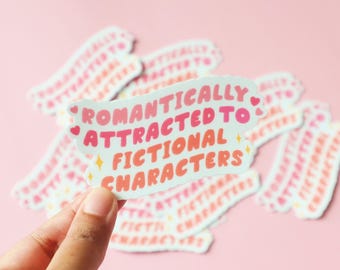 Romantically Attracted to Fictional Characters- Funny BL/Yaoi Manga/Manhwa Sticker-JelliesWorld Waterproof Matte/Glossy Laptop Decal Sticker