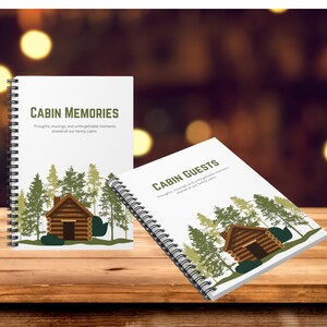 Cabin Guest Book, Bear in the Smoky Mountains, Personalized – Sunny & Clear