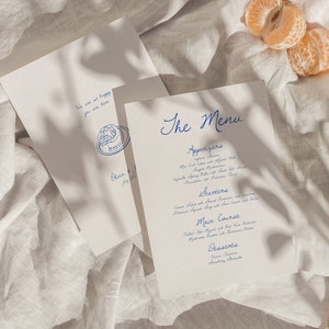 Modernes Hochzeitsmenü Vorlage, Handgeschriebenes Hochzeitsmenü, Hochzeit Dekor, handgezeichnetes Menü, wunderlich, Einzigartig, Sofort Download W04