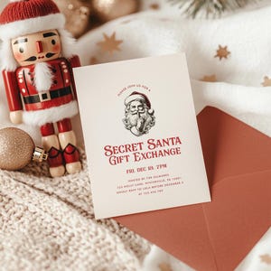 Secret Santa Questionnaire Printable, Secret Santa Form for Work, Secret Santa Template, Instant Download image 7