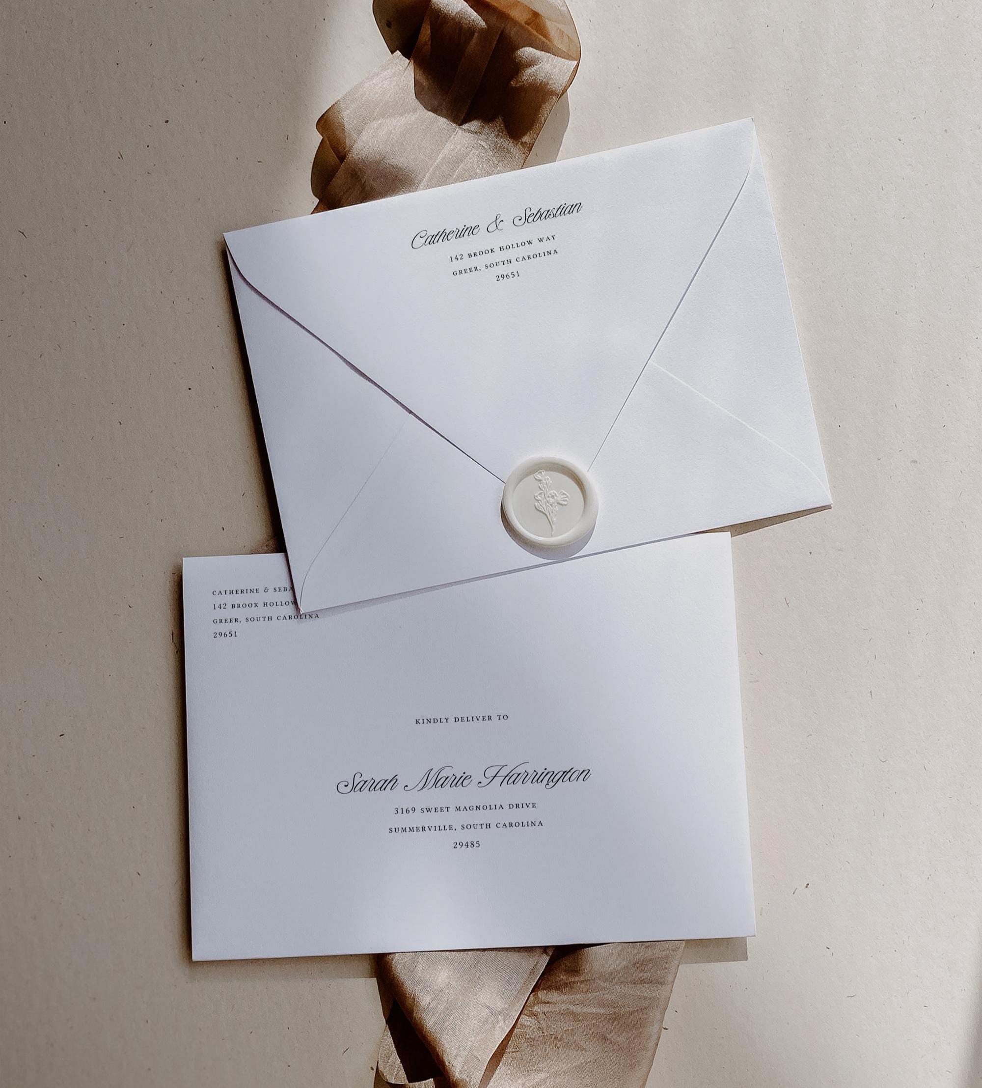 Envelope Addressing Template, Modern Printable Envelope Address ...