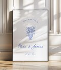 Modern Wedding Welcome Sign Template, Handwritten Welcome Sign Editable, Romantic Wedding, Hand Drawn Flowers, Unique, Instant Download W04 product logo