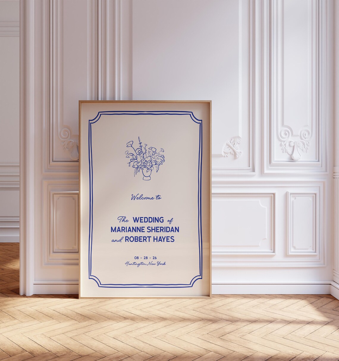 Modern Wedding Welcome Sign Template, Whimsical Welcome Sign Editable ...