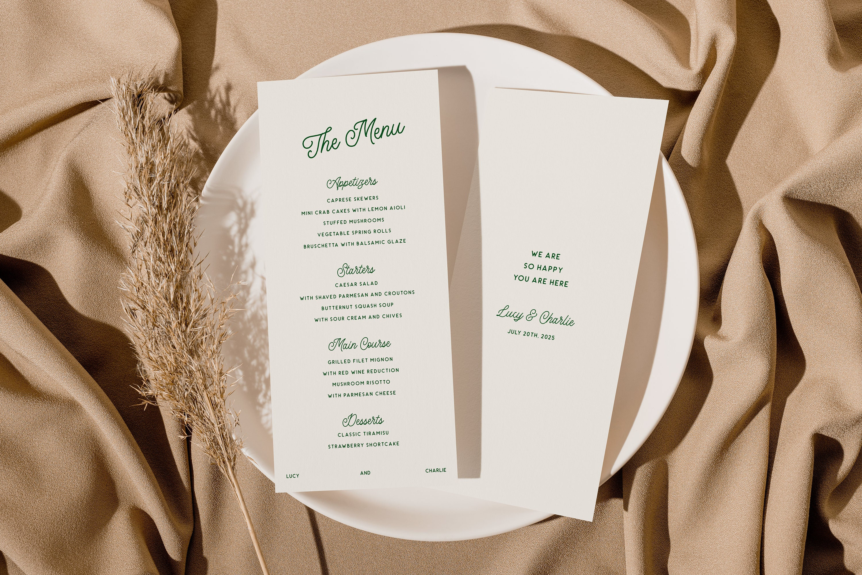 Modern Wedding Menu Template, Retro Wedding Menu, Colorful Menu, Fun Wedding Decor, Whimsical, Unique, Bold, Instant Download W05