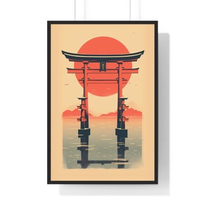 Torii Gate - Vintage Japanese Poster