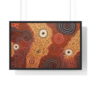 Aboriginal Art Print: &quot;Dreamtime Resonance&quot;