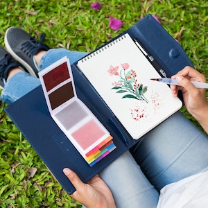Kit de pintura portátil Viviva A5: material de arte para viajes creativo, compacto y sin complicaciones