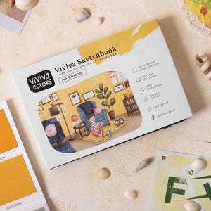 A6 Cotton Watercolor Sketchbook: Handmade Travel Journal