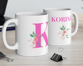 Personalized Ceramic Mug, 11oz, Gift mug, Personalized Coffee Mug, Custom Name Mug, Name Mug, Personalized Gift, Birthday Gift for Her.