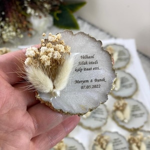 Unique Gold Save The Date Magnet, Wedding Magnet Favors, Bridal Shower Favor, Wedding Gift For Guest, Thank You Favors, Engagement Favors