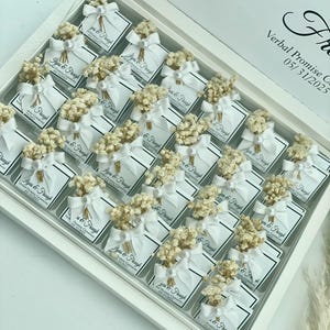 Personalized Wedding Chocolates – Floral Engagement Favors for Guests image 17