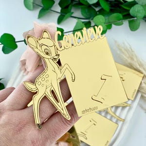 Magnetyczna ramka na zdjęcie Bambi – spersonalizowany upominek z okazji pierwszych urodzin zdjęcie 6