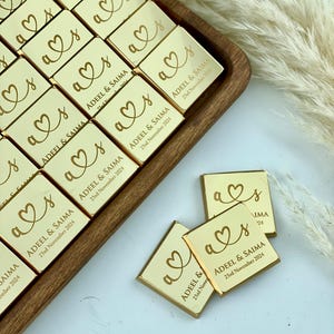 Wedding Favors Chocolate, Luxury Chocolate, Nikkah Chocolate Favors, Engagement Gift, Custom Wedding Gift, Wedding Guest Chocolate Favors