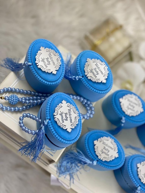 Tasbeeh Favors In Evil Eye Box, Personalized Islamic Wedding Favors - Foto 9