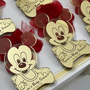 Baby Mickey Mouse Favors, Disney Party Favors, Baby Shower Mickey Mouse Birthday, MickeyMouse MAgnets, First Birthday Favors, Mickey Concept