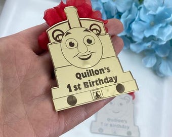 Personalized Thomas Train Magnets: Birthday Party Favors