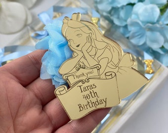 Personalized Alice in Wonderland Party Favors,First Birthday Favors,Alice Wonderland Decoration,Party Favor,Alice Wonderland Gifts for Guest