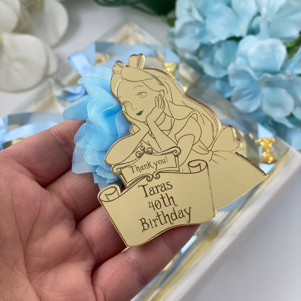 Personalized Alice in Wonderland Party Favors,First Birthday Favors,Alice Wonderland Decoration,Party Favor,Alice Wonderland Gifts for Guest