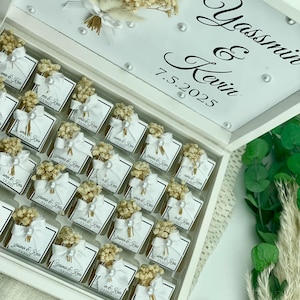 Personalized Wedding Chocolates – Floral Engagement Favors for Guests image 2