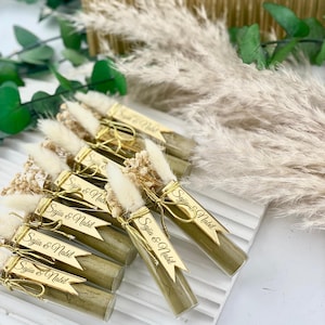 Custom Wedding Henna Favors in Glass Tube - Perfect Gifts for Bridal Shower, Baby Henna, and Girls Night!
