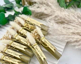 Custom Wedding Henna Favors: Glass Tube Bridal Shower Gifts , Mehndi
