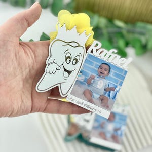First Tooth Favor, Fairy Party Favors, Tooth Decoration, First Tooth Party Decoration Magnet, Tooth Fairy Gifts for Guests