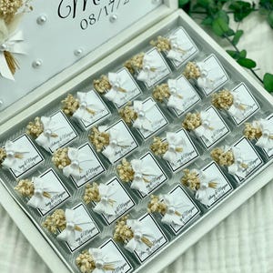 Personalized Wedding Chocolates – Floral Engagement Favors for Guests image 12