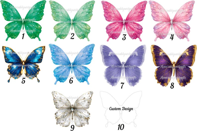 Butterfly Perfume Favor – Sweet 16, Quinceañera Gift, Baby Shower Refillable Bottle image 15