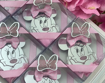Minnie Mouse Favors, Disney Party Gift, First Birthday Guest Magnet