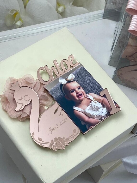 Couples Gifts Loving Swan Gift For Couple - Personalized Acrylic Photo Keychain Designed By Halloo Blaire Cute Gifts For Boyfriend
