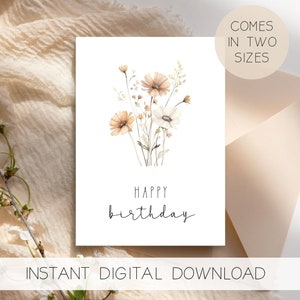 Printable Happy Birthday Cardfriend Birthday Cardhusband - Etsy