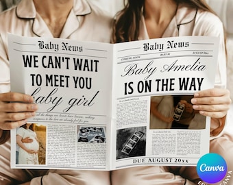 Baby announcement newspaper, Baby newspaper announcement, Newspaper pregnancy announcement, Pregnancy announcement newspaper, Newspaper baby
