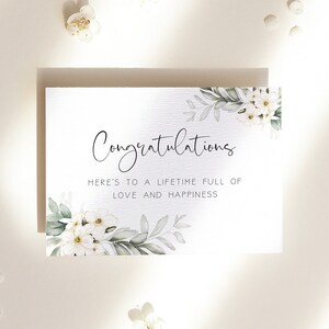Printable Wedding Cardwedding Congratulations Cardwedding - Etsy