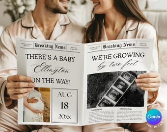 Baby announcement newspaper, Baby newspaper announcement, Newspaper pregnancy announcement, Pregnancy announcement newspaper, Newspaper baby