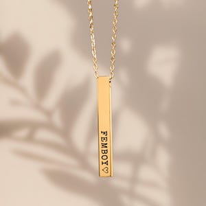 FEMBOY Bar Necklace | Femboy Jewelry | Femboy Gifts | Femboy Merch | Femboy Accessories | Gay Femboy Gift | Custom Femboy Items