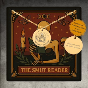 Die Smut Reader Tarot Halskette, personalisierte Smut Geschenk für Smut Liebhaber, Dark Romance Reader Schmuck, würziges Leser Geschenk, Bookish Smut Geschenk