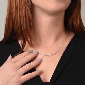 Custom Name Signature Necklace For Base Ball Mom with Beautiful Message Card, Mother's Day Gift, Baseball Lover Mom, Sport Mom Gift
