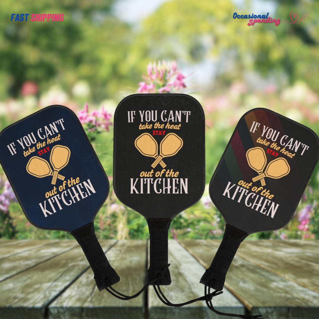Kitched Racket Stay Out of the Kitchen Pickleball Kit, Choose the Design, Pickleball ...