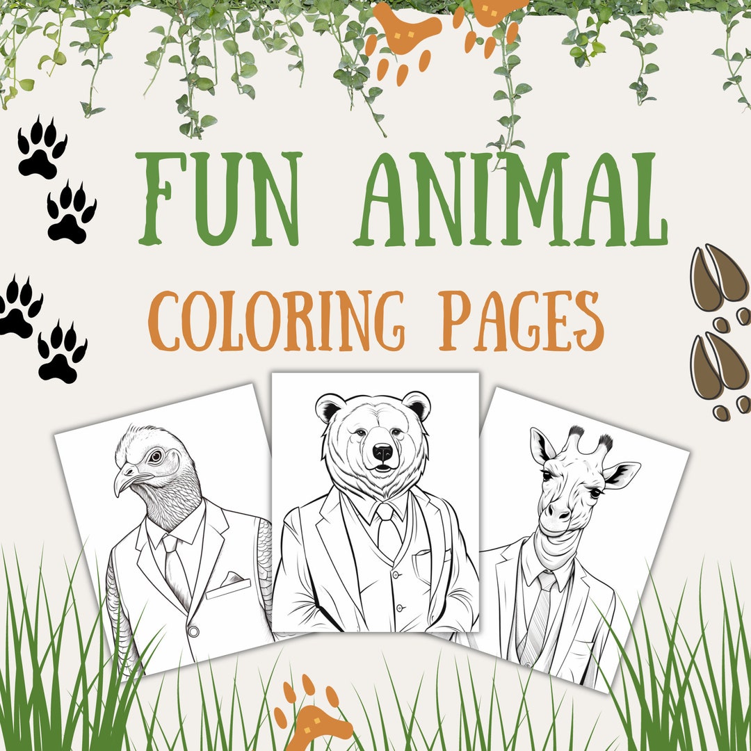 10 Fun Animal Coloring Pages for Boys to Download