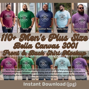 110+,plus sized tshirt mockup bundle,blackman mockup,africanamerican mock,plus size mock up black t-shirt,black bella canvas 3001 mockup
