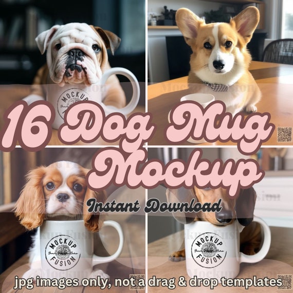 16,Pet Lover CeramicMug,Dog Lover CeramicMug,Mockup MugBundle,CoffeeMug mockup bundle,Mug Gift for DogLovers,11oz WhiteCeramic mug